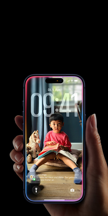 iPhone Display, All-Screen Design mit iOS 26 Liquid Glass