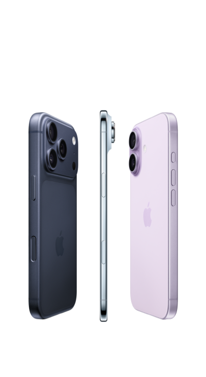 A trio of iPhones.