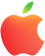 赤と緑を基調としたAppleのロゴ