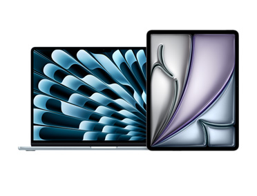 MacBook Air e iPad lado a lado